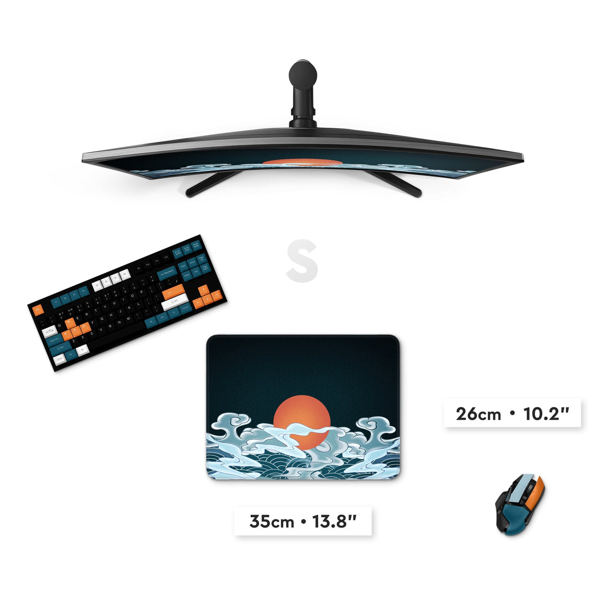 Custom Print Mousepad – 13.8"x10.2" Personalized Gaming & Desk Mouse Mat
