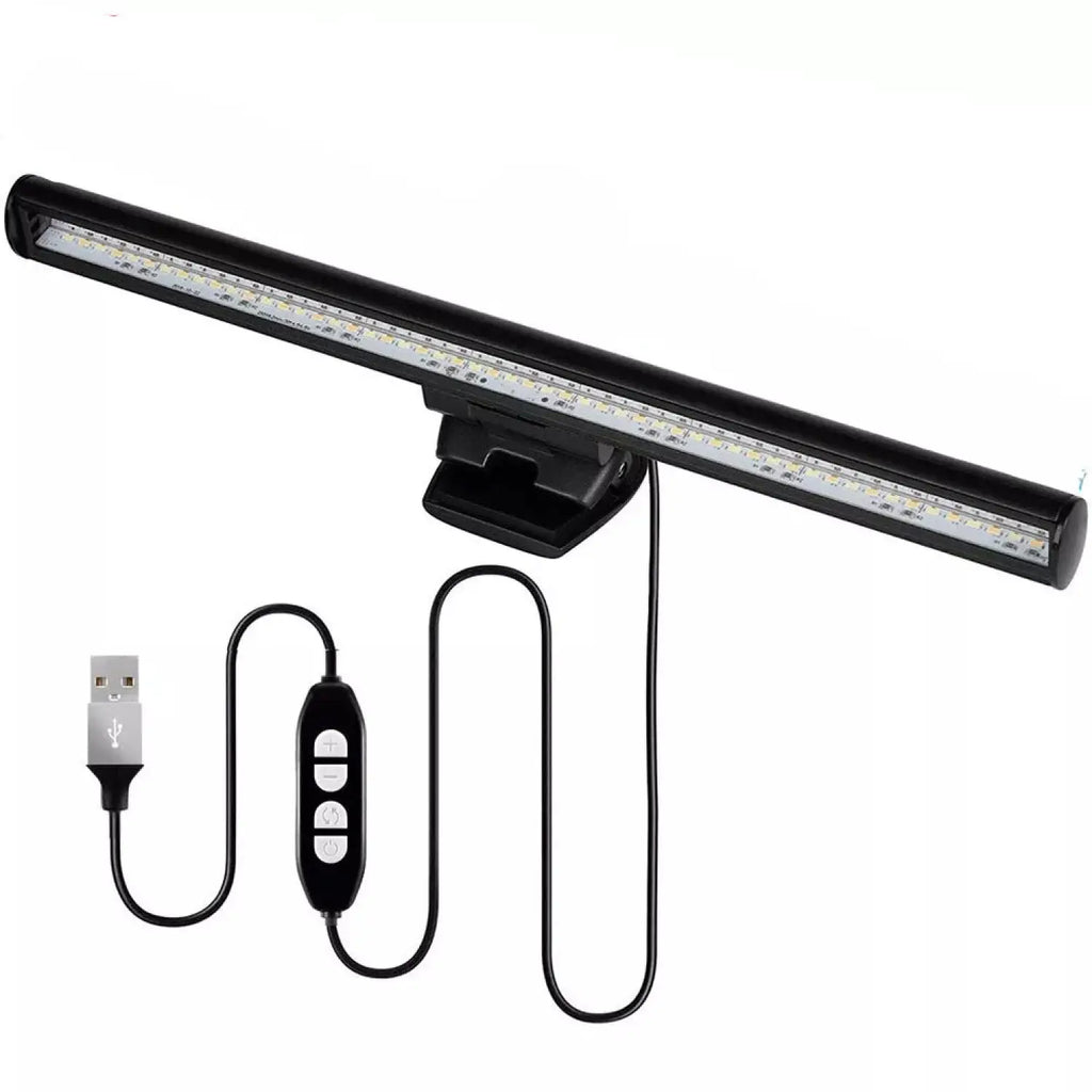 Clip-On Monitor Light Bar – USB Powered, 3 Color Modes, Eye-Care Screen Light